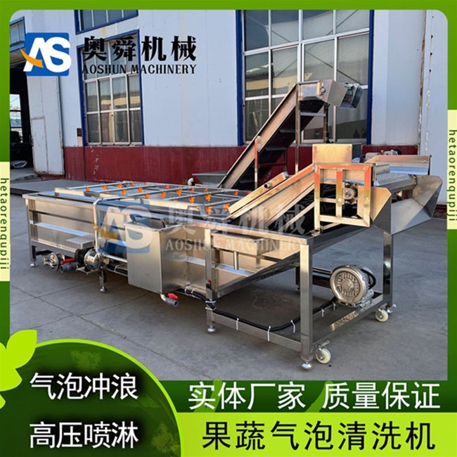 果蔬清洗機(jī) 草莓車?yán)遄铀逑丛O(shè)備 多功能洗草莓藍(lán)莓機(jī)器?