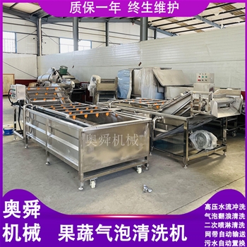 廠家供應多功能氣泡清洗機 山藥清洗風干配套設備 梅干菜清洗機