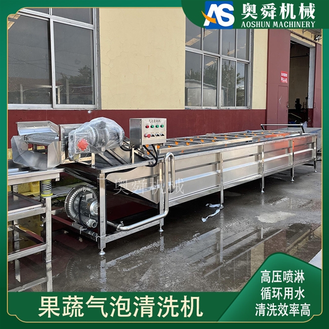 商用蔬菜連續式清洗設備 生菜自動清洗機 洗菜氣泡清洗機廠家