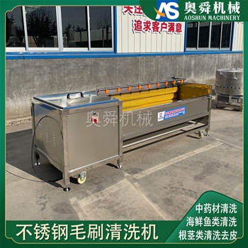甜菜甘蔗清洗機 當歸黨參去泥沙去皮清洗機 蘆筍毛輥去泥沙設(shè)備